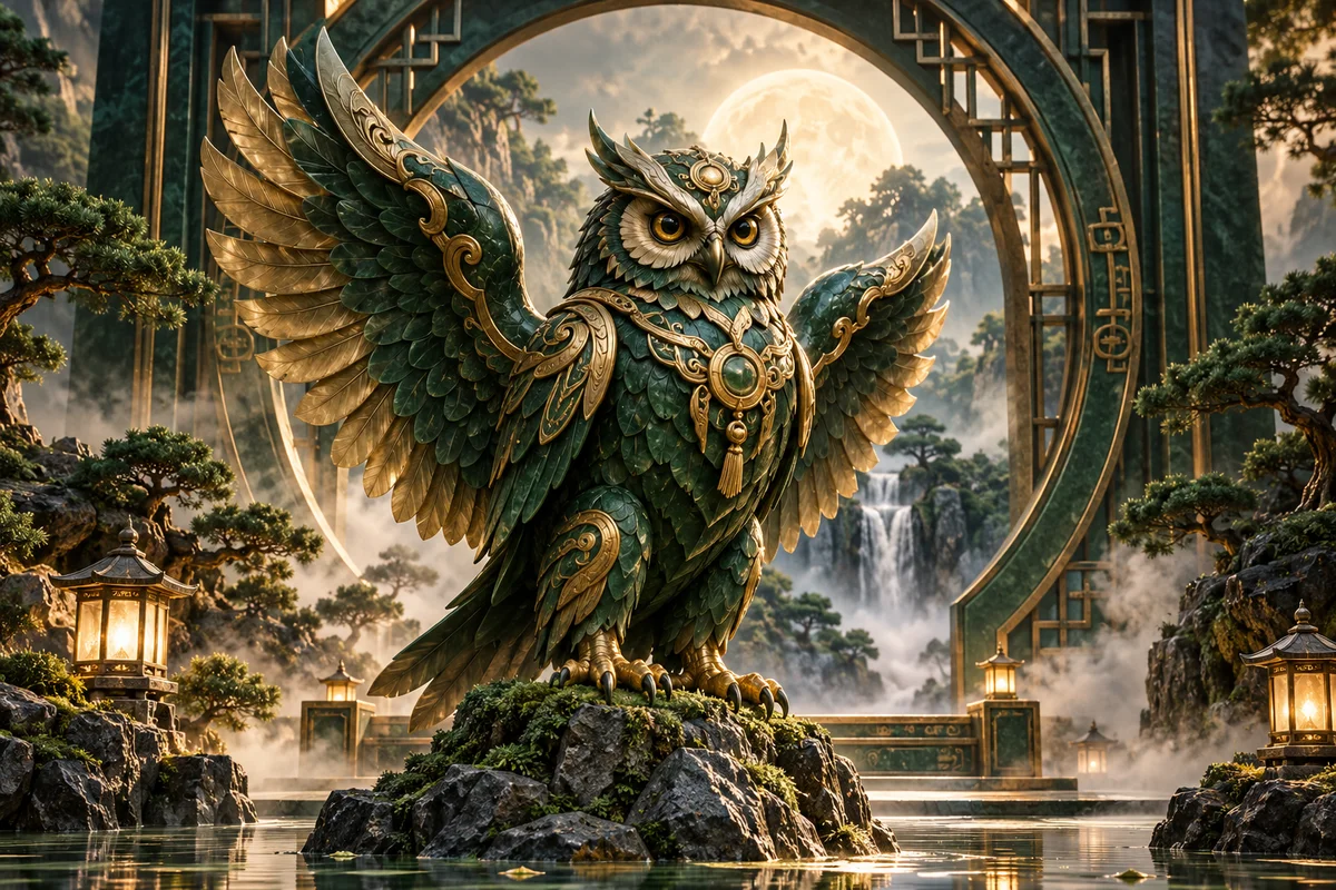 rk5 — ilustrasi editorial tema penjaga fantasi