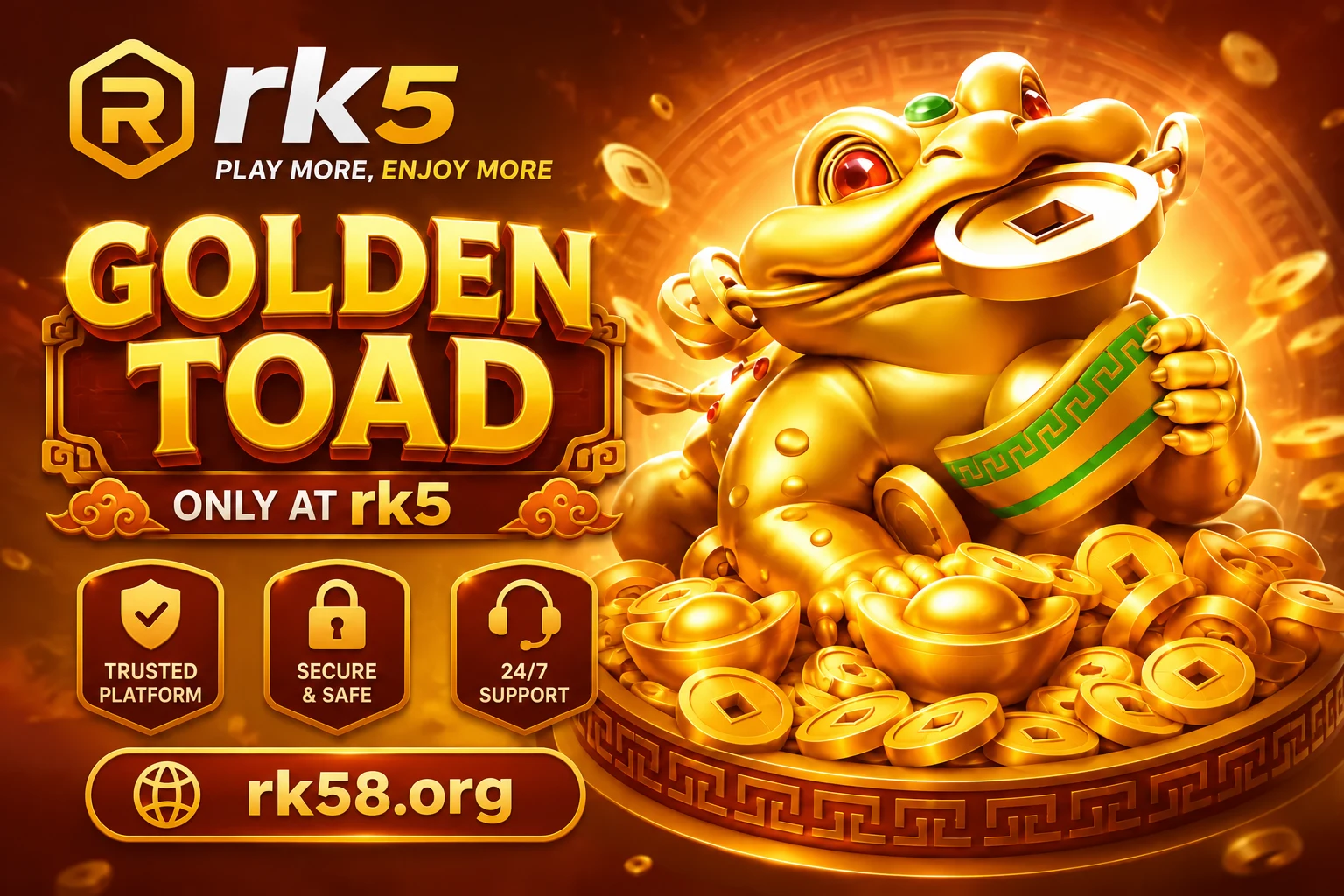 rk5 Golden Toad — ilustrasi editorial